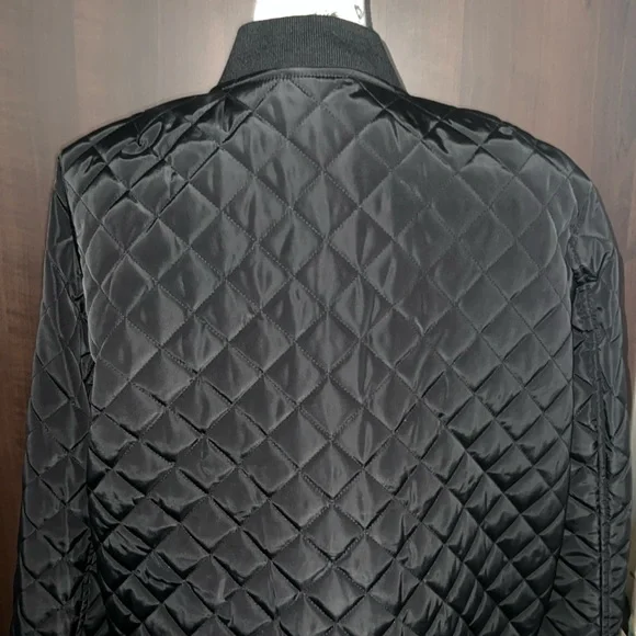Women's Levi's Diamond Quilted Black Bomber Jacket, Size: X-Large - Picture 6 of 13